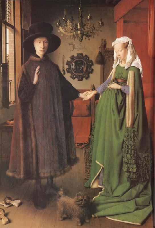 Jan Van Eyck Giovanni Arnolfini and his Bride Germany oil painting art